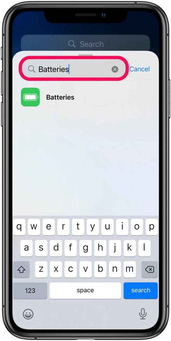 bật phần trăm pin iphone