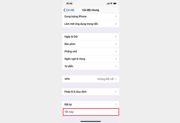 buộc tắt nguồn iphone 12