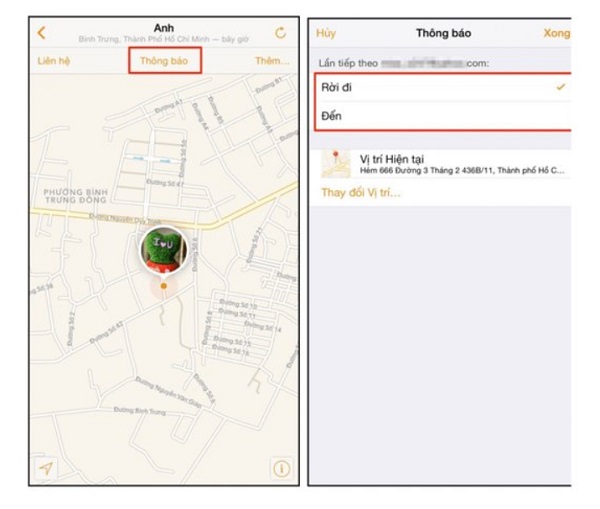 cách cài định vị iphone
