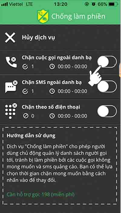cách chặn tất cả cuộc gọi đến iphone