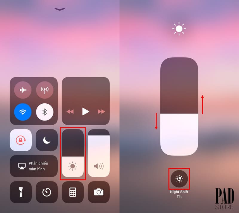 cách chỉnh độ sáng màn hình iphone