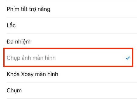 chụp màn hình điện thoại iphone
