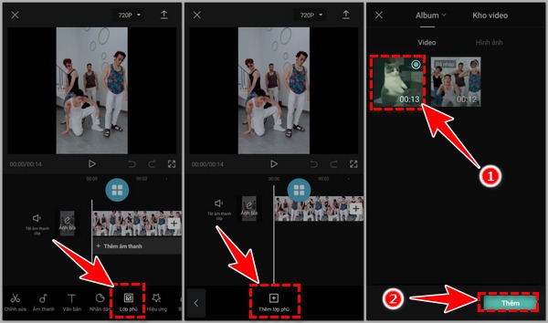 cách ghép 2 video thành 1 trên iphone