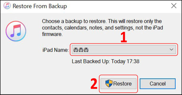 cách khôi phục danh bạ trên iphone