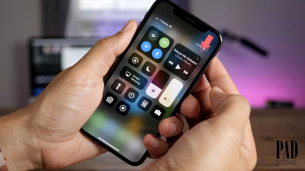 cách mở control center iphone x