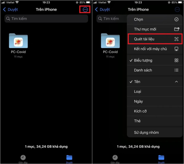cách scan bằng iphone