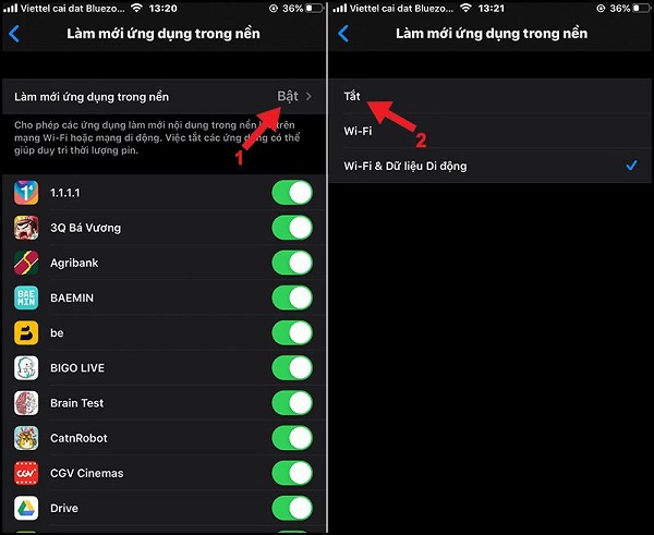 cách tắt các ứng dụng chạy ngầm trên iphone