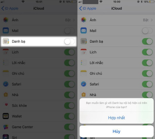 cach xoa danh ba tren iphone