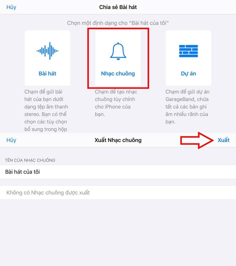 cách xuất nhạc chuông iphone