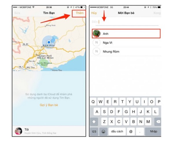 cài đặt định vị iphone