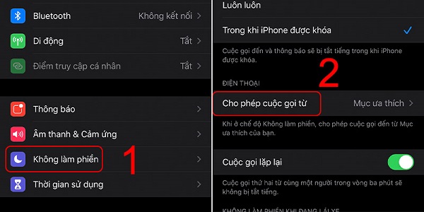 chặn số điện thoại trên iphone
