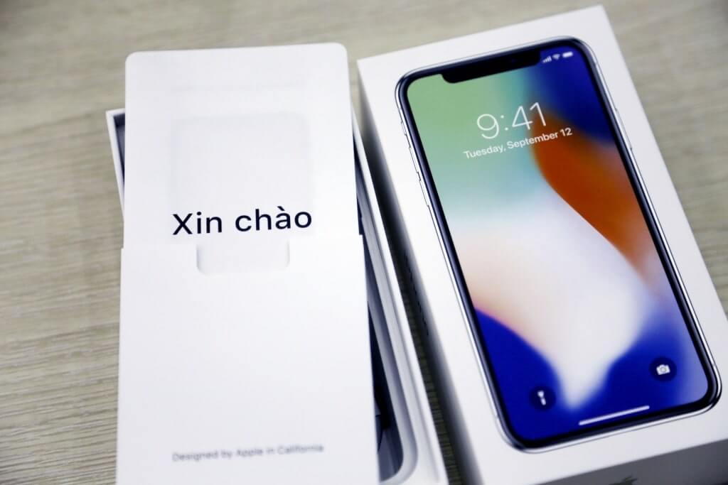iphone x mở hộp