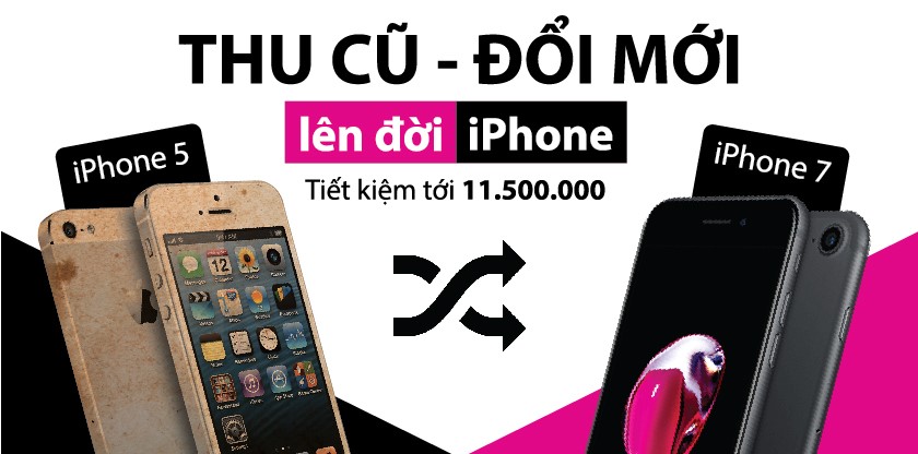 đổi từ iphone cũ lấy mới