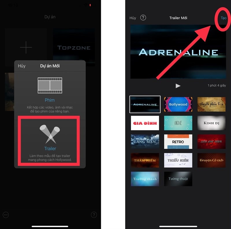 ghép video trên iphone bằng phần mềm