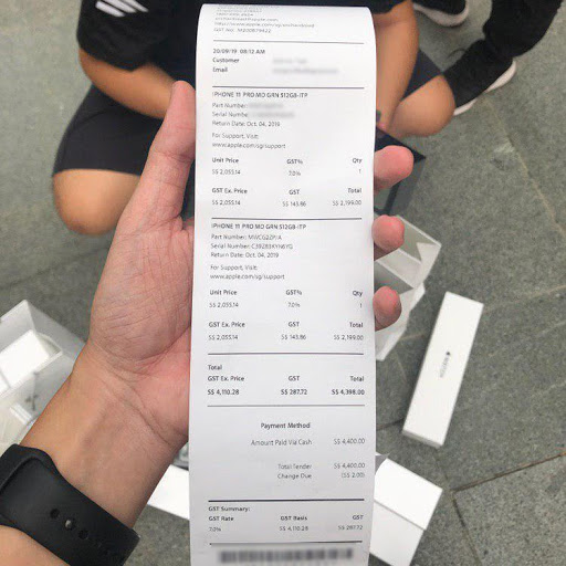 hóa đơn bảo hành iphone xách tay