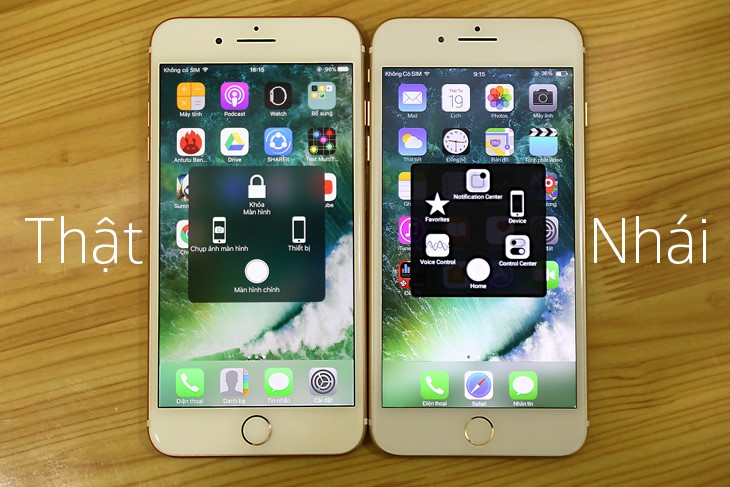 khác nhau giữa iphone 7 hàng giả và hàng thật