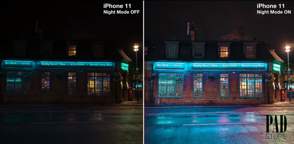 night mode trên iphone 11