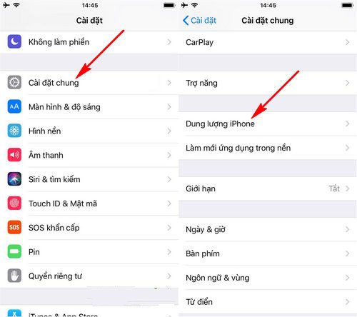 tăng dung lượng iphone