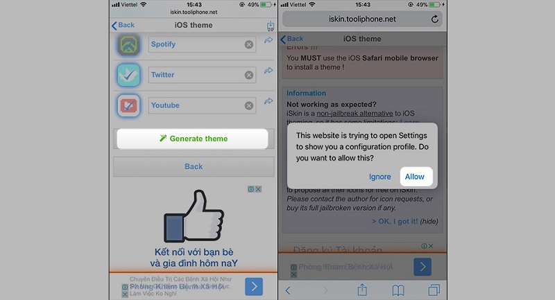 thay đổi giao diện iphone không cần jailbreak