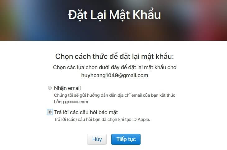 thay đổi mật khẩu id apple nhanh chóng