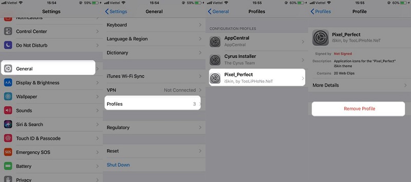 cách đổi giao diện iphone