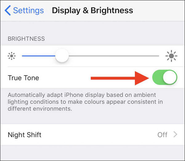 tính năng true tone
