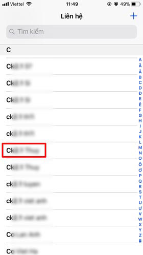 cach xoa danh ba iphone