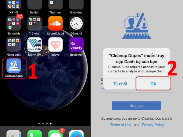 xóa tất cả danh bạ trên iphone